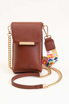 Crossbody Esencial Celular Canela - Doble Correa - LOVENOCK